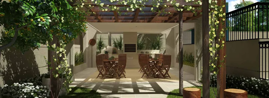 Espaço com pergolado, Alta Vista Urbanova