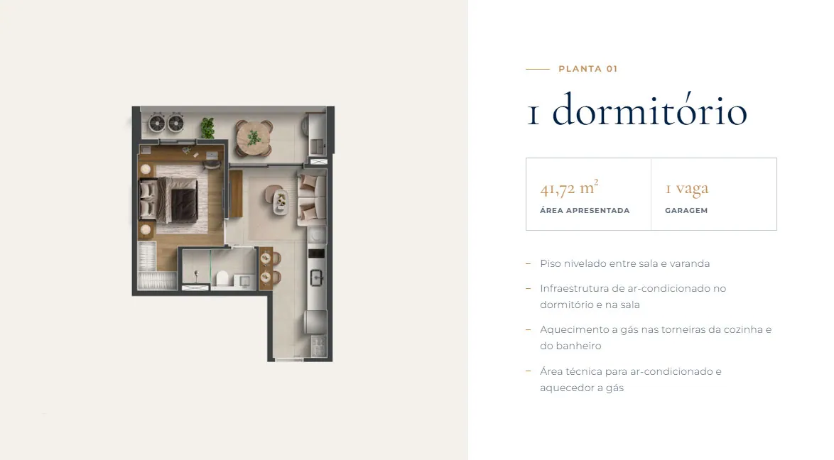 Planta 1 quarto, Senses