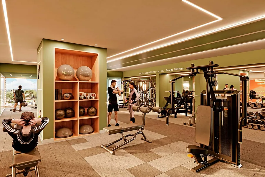 Sala de musculação, Serena