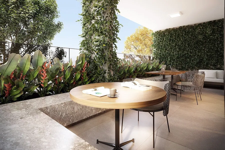 Área externa do coworking, Signature Royal Park